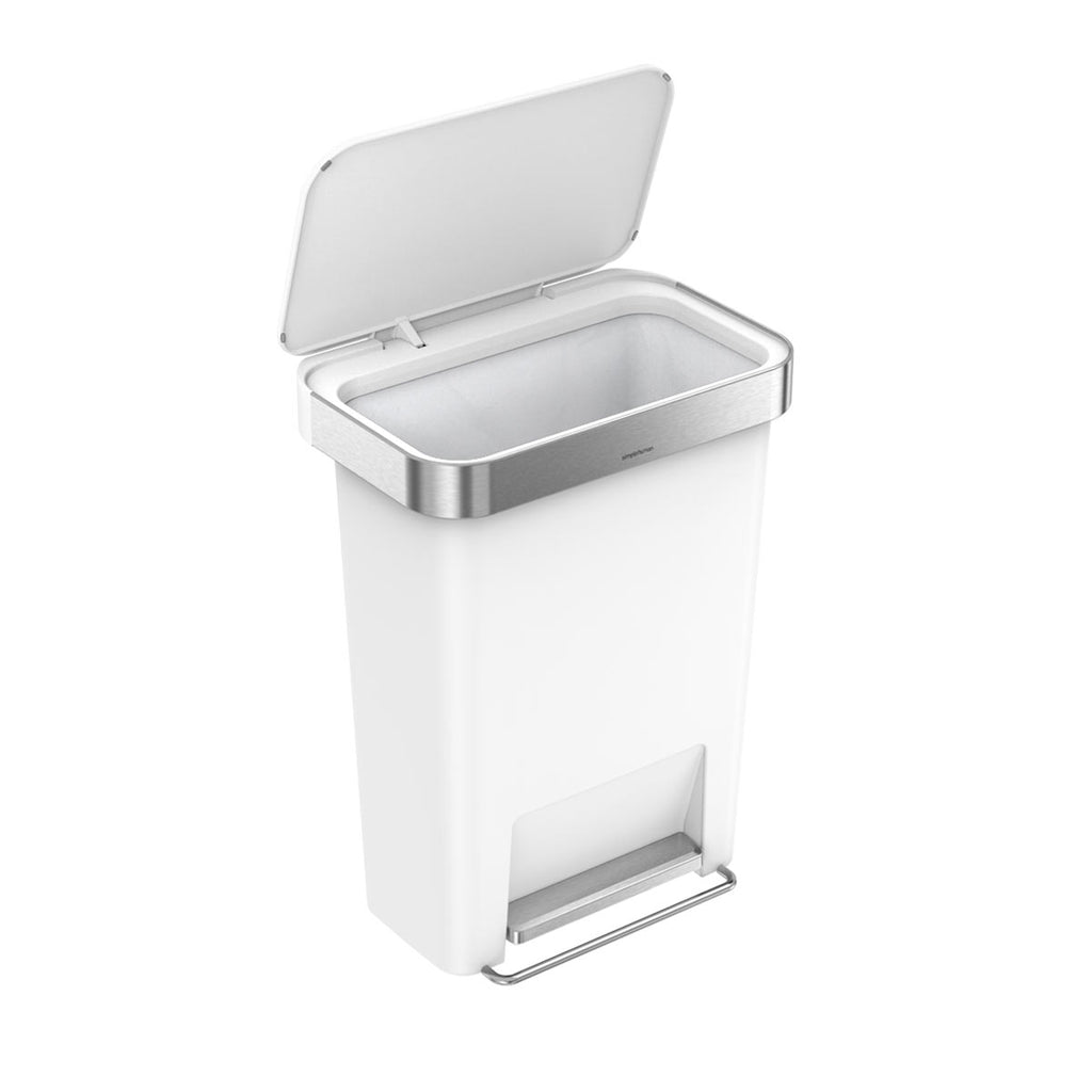 45L Plastic Rectangular Step Can with Liner Pocket (CB)