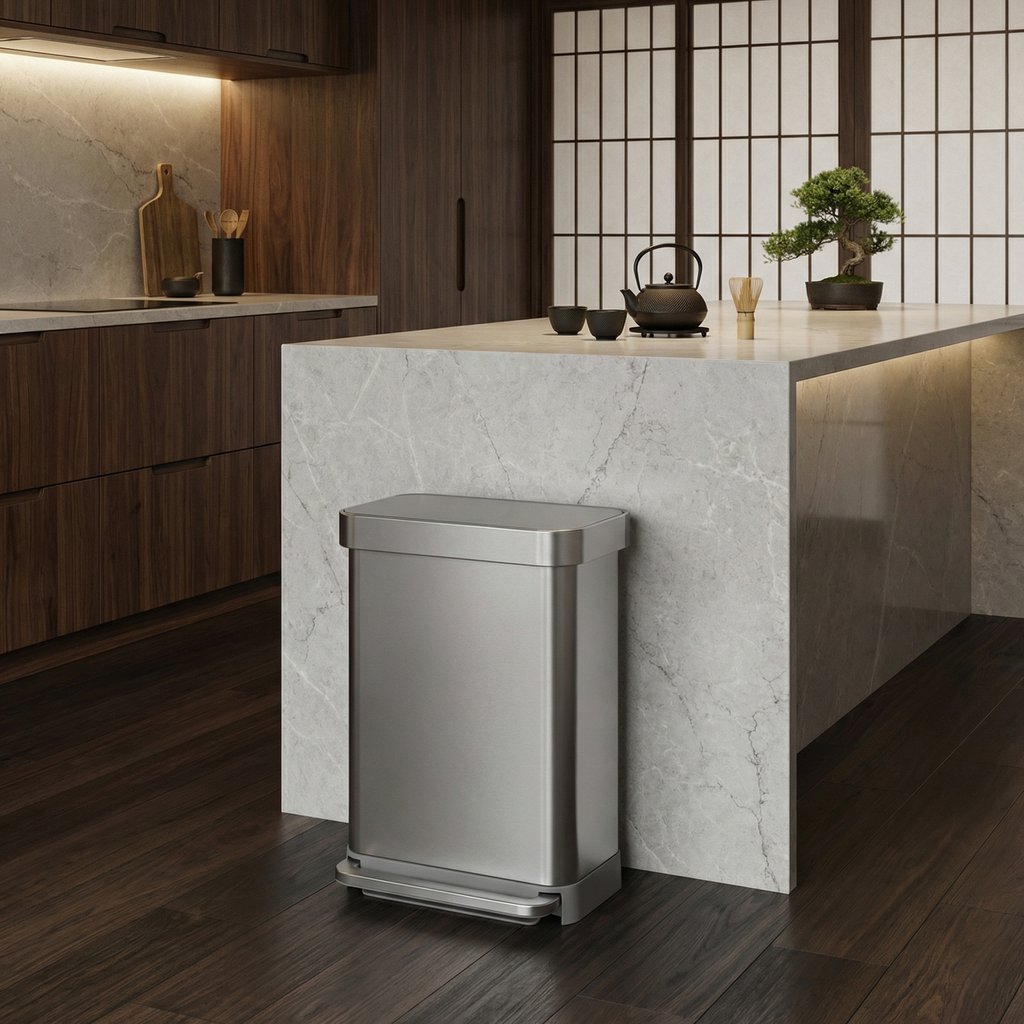 55L Rectangular Step Can with Liner Pocket